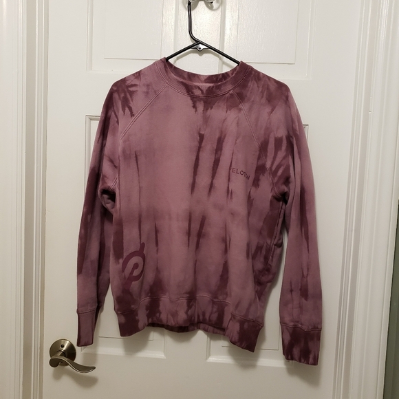 Spiritual Gangster x Peloton Purple Tie-Dye Raglan Crewneck Sweatshirt Medium - Picture 7 of 10